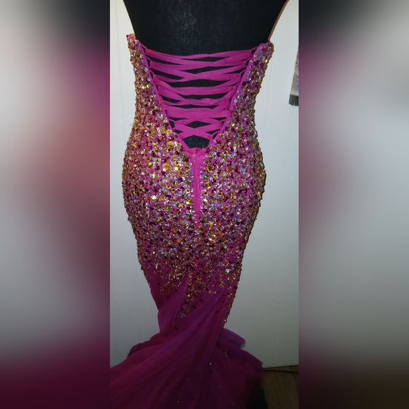 Pink strapless special occasion dress - Picture 6 of 6